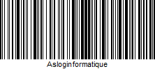 Code-barre Asloginformatique en code 128